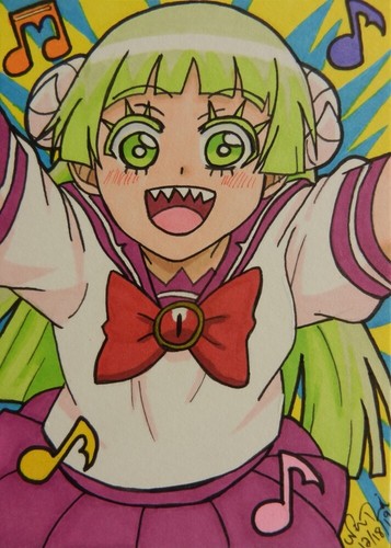 Clara ACEO card Welcome Demon School Iruma-kun anime art fanart ATC Mairimashita