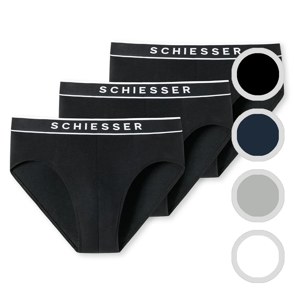 3er Pack - Schiesser - Herren - 95/5 Organic Cotton - Rio Slip - Unterwäsche