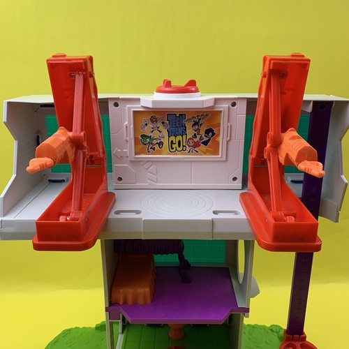 FISHER PRICE IMAGINEXT DC GO TEEN TITANS GO! T TOWER HOUSE PLAYSET FIGURES LOT - Picture 16 of 24