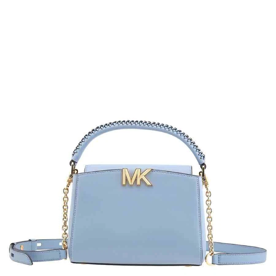 MICHAEL KORS #39965 Sky Blue Leather Crossbody Bag