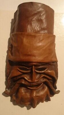 Buy Rare Old Vintage Green Man Face Mask Made From Leather Boxing Glove.