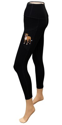 Urban Athletics High Rise Leggings w/Boxer Printed on Pockets-NWT-Free Shipping