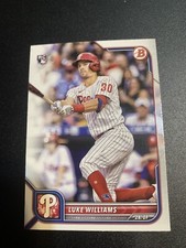 Luke Williams 2022 Bowman RC Rookie Card  #11 Philadelphia Phillies QTY