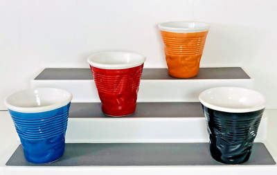 Maxwell & Williams Crunch Design Keramiktassen - Mehrfarbig 4er Set