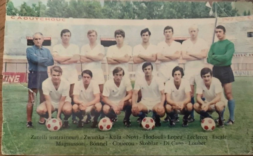 RARE CARTE CP PHOTO OM OLYMPIQUE DE MARSEILLE 1970 1971 - Photo 1/3