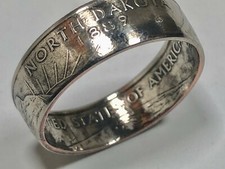 North Dakota Coin Ring USA State Quarter 25 Cents Handmade Custom Jewelry