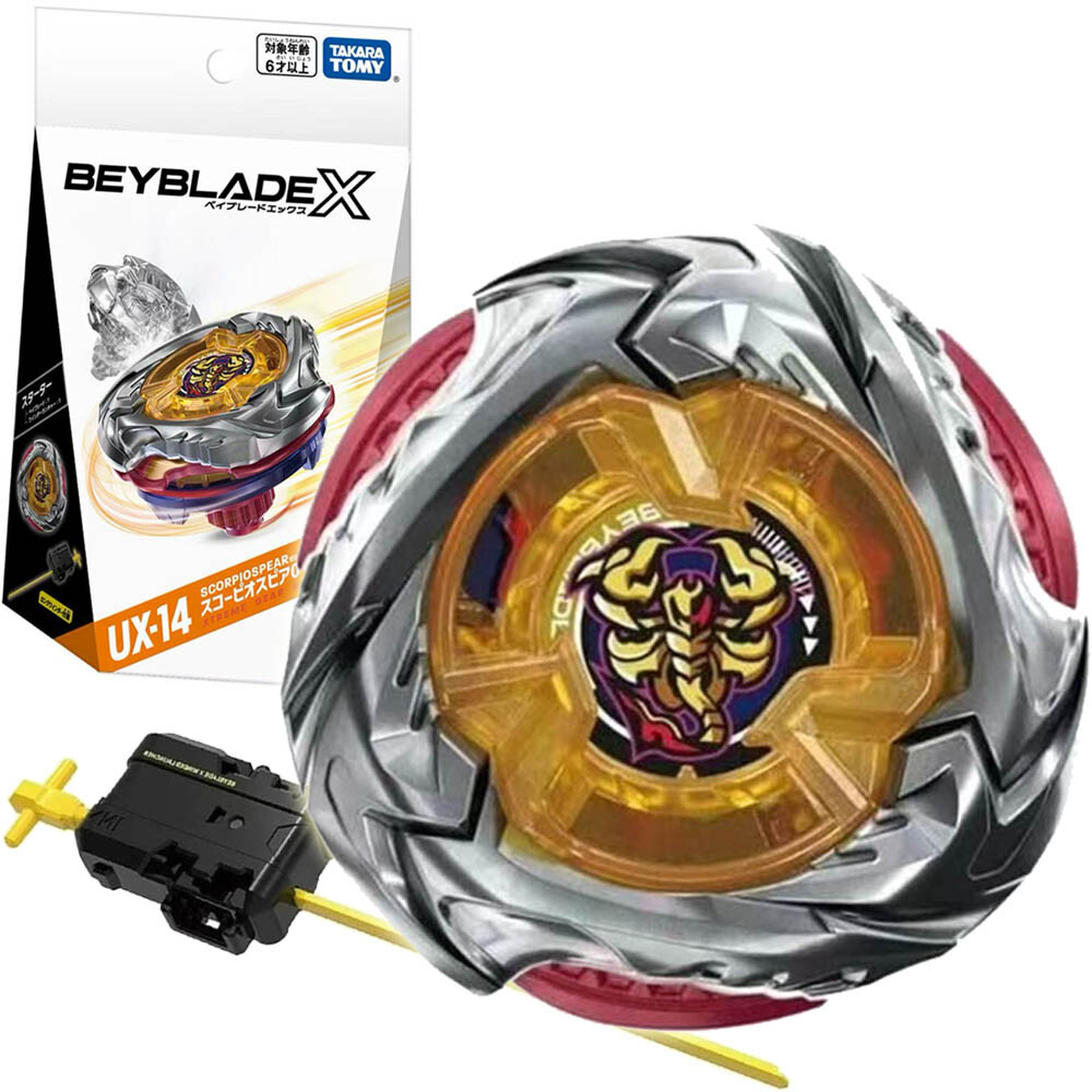 TAKARA TOMY Scorpio Spear 0-70Z Beyblade X Booster Launcher UX14