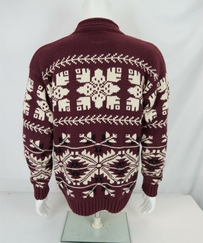 Vintage Tommy Hilfiger Sweater Mock Neck Winter Mens Pullover M - Picture 4 of 6