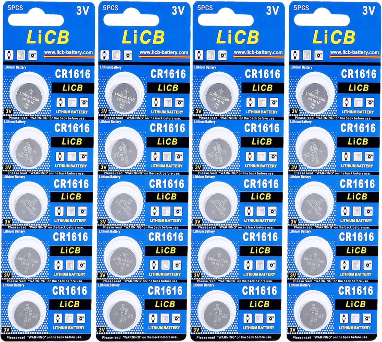 CR1616 Battery,Long-Lasting & High Capacity CR1616 Lithium Batteries,3 Volt Coin