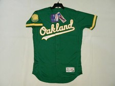 Majestic AUTHENTIC SIZE 56 3XL, OAKLAND A'S, FLEX BASE ON FIELD Jersey NICE!