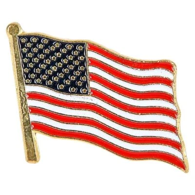 RINCO US American Flag Lapel Pin – Made in USA, High-Quality Patriotic USA Badge 🎖️