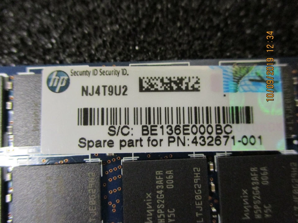 HYNIX-HMP31GP7AFR4C-Y5 -8G ECC FULLY BUFFERED DDR2 SDRAM 240-PIN RDIMM MEM MOD - Image 3 of 4