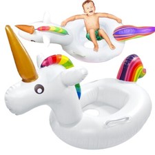 Aufblasbares Einhorn-Schwimmrad f&uuml;r Kleinkinder &ndash; Bunter Badespa&szlig; im Pool!