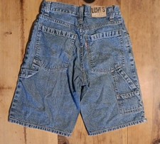 Vtg Levis Carpenter Workwear Shorts Boys 10 Blue Denim 100 Cotton Medium Wash