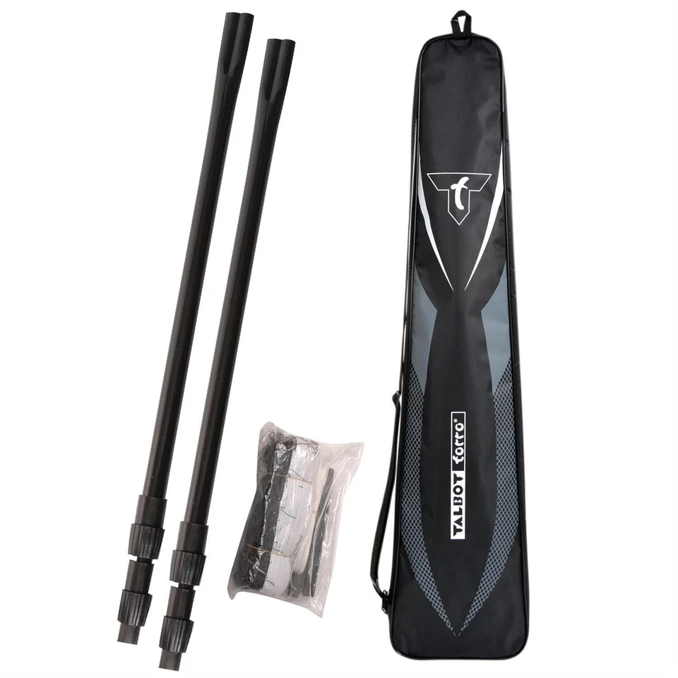 TALBOT-TORRO Badminton Netzgarnitur Teleskop | Badmintonnetz Federball Netz Federballnetz