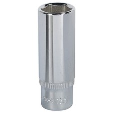 Image of Sealey Walldrive® Socket 13mm Deep 1/4"sq Drive Fully Polished