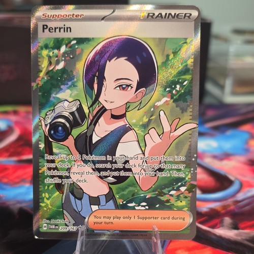 Pokemon TCG Perrin 209/167 Sv06 Twilight Masquerade Full Art Holo Ultra Rare