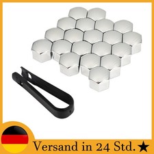 17mm für Radbolzen Radschrauben Radmuttern FÜR Skoda Abdeckungen FÜR AUDI Chrom