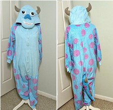 Monsters Sully One Piece Pijama Disfraz Vestir Adulto XS / Niño Grande