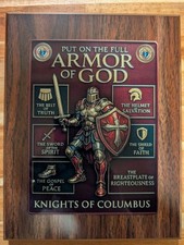 Knights of Columbus Armor of God Plaque 7" x 9"