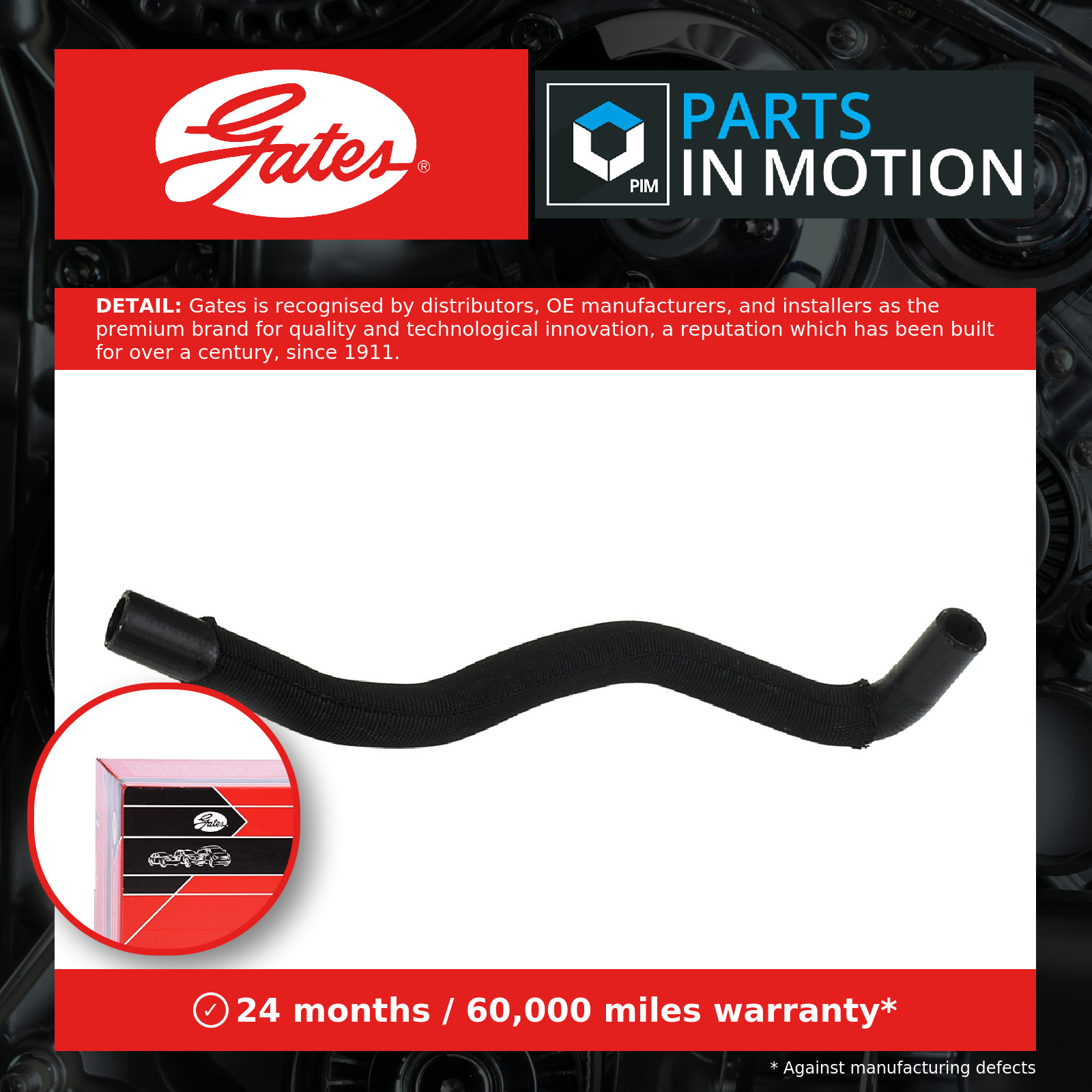 GATES CURVED RADIATOR HOSE - 02-1885 - Image 5