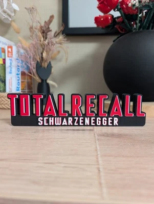 Totall Recall Logo Décoratif 23cm Arnold Schwarzenegger Film Décoration - Photo 1/4