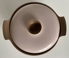 Poole Pottery Twintone Mushroom & Sepia Casserole Dish. Oven & Dishwasher Safe ✅