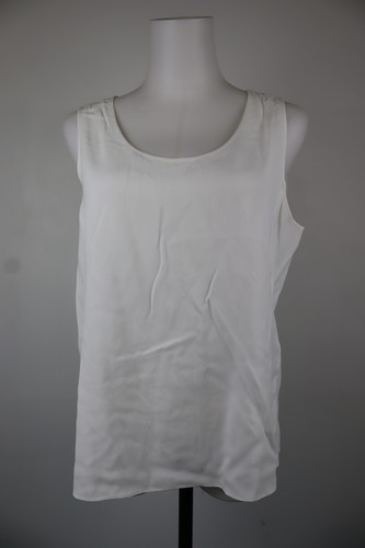 Emporio Armani, Emporio Armani Débardeur T-shirt Femme 44 Vintage Blanc Coton Polyester