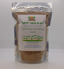 16oz Non-GMO Cat Grass Seeds - Hard Red Wheatgrass - USA Grown