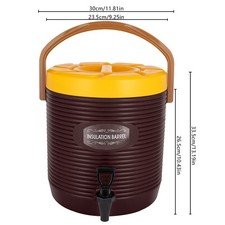 Stainless Steel Insulated Bucket W/ Faucet Lid Keep Warm And Cold Thermos Barrel