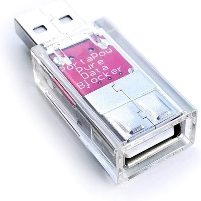USB Data Blocker - Protect against Juice Jacking (Transparent, 1)