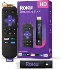 Streaming Stick HD 2025 — HD Streaming Device for TV with  Voice Remote, Free & 