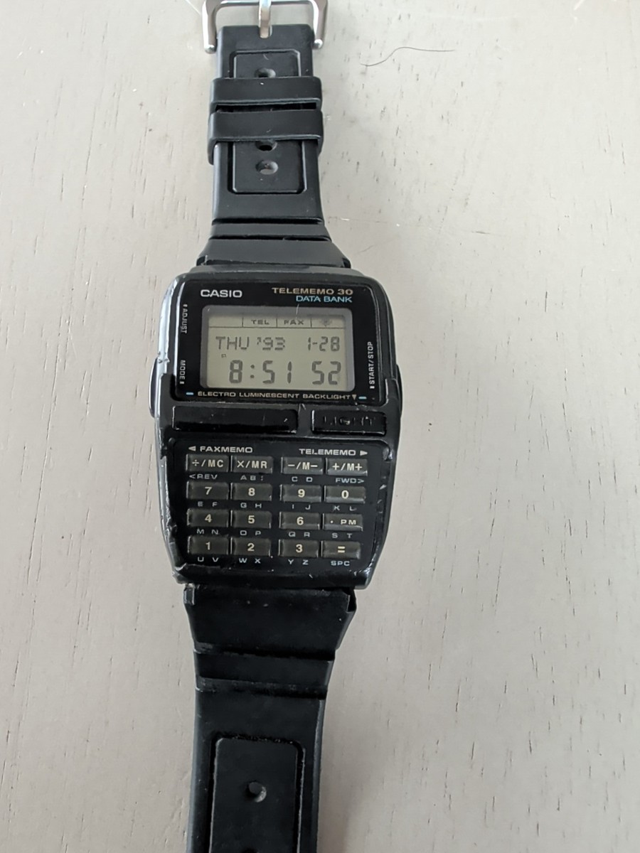 Casio Telememo 30 Data Bank DBC-30 Calculator 1253 Digital Vintage