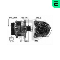 Lichtmaschine Generator Lima ERA 210579A FüR Opel Movano Renault X70 14V Bus X83