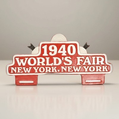 New York World s Fair 1940 FOB License Plate Topper