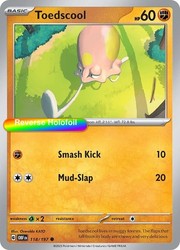 Toedscool 118/197 Obsidian Flames Reverse Holo Common
