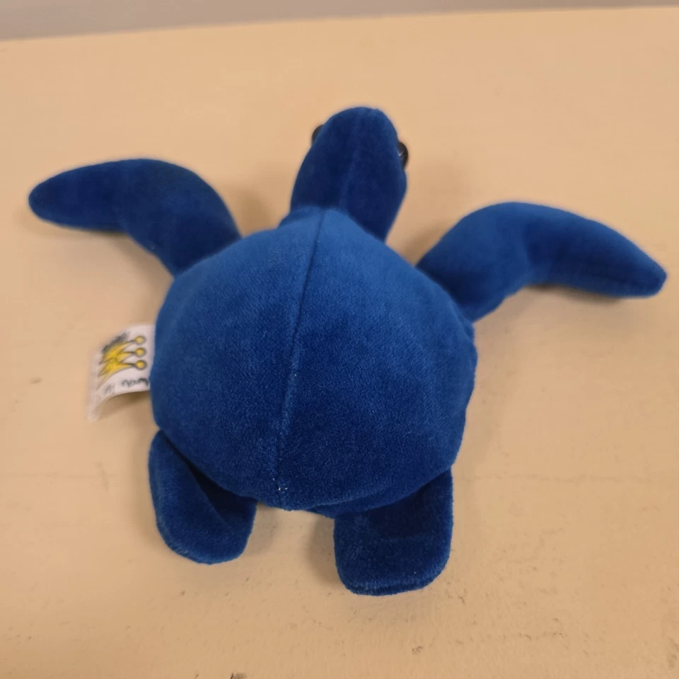 Manhattan Toy Company Baby Sea Turtle Plush Blue Vintage  - Image 3 of 4