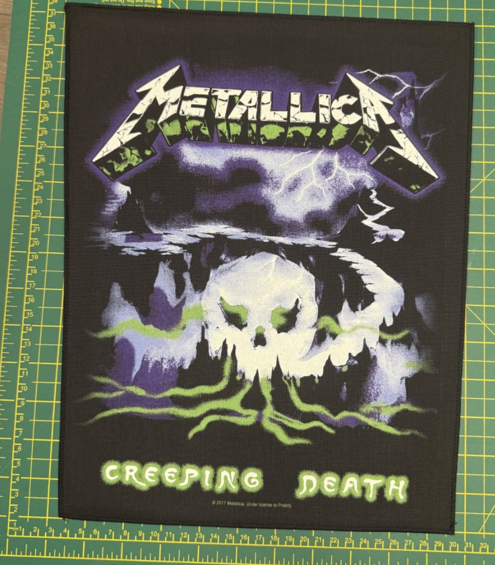 Metallica Creeping Death Large Size Sew On Back Patch Officially Licensed