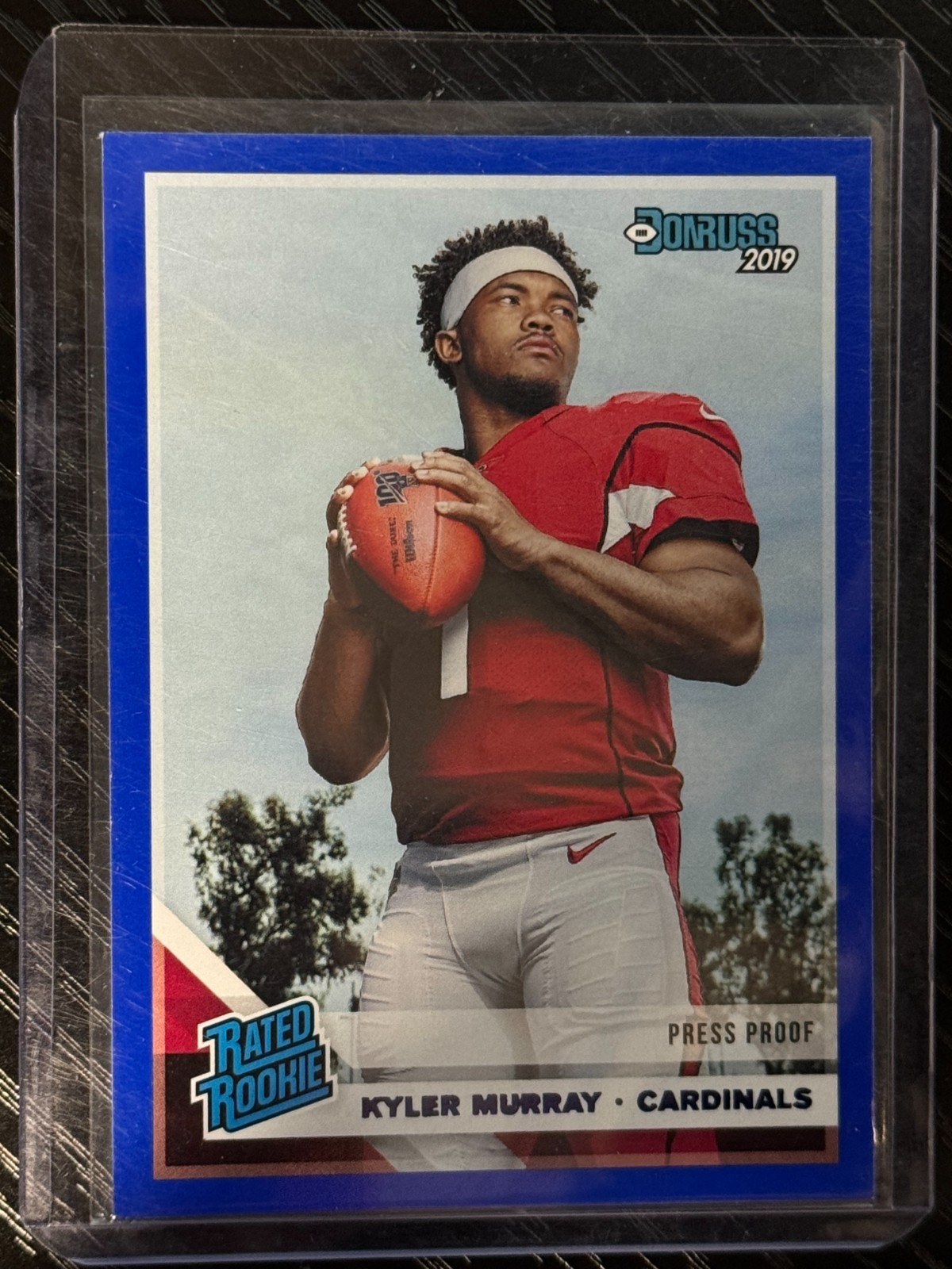 2019 Donruss Kyler Murray #302 Blue Press Proof RC Rookie Arizona Cardinals