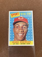 Frank ROBINSON 1958 Topps All-Star Nicely Centered/Great Eye Appeal/Sm. Scratch