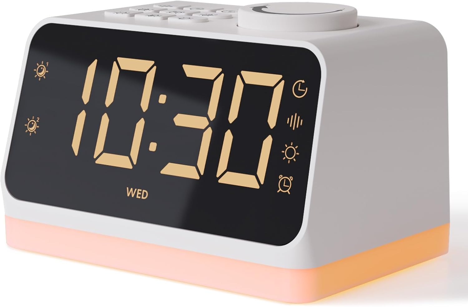 Alarm Clock Sound Machine with 17 Soothing Sounds Sleep Trainer Night Light-image