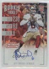 2016 Panini Contenders Rookie Cracked Ice Ticket 11/24 Jeff Driskel Auto kx2