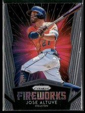 2019 Panini Prizm Jose Altuve Fireworks #F14 Houston Astros