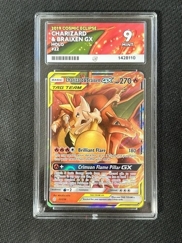 Charizard & Braixen GX 22/236 Cosmic Eclipse Ace 9