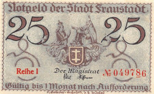 25, 50 Pfennig - Fraustadt - Stadt - Reihe 1