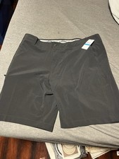 Callaway Mens Golf Shorts 36W Opti-Dri Stretch Black 9" Inseam NWT