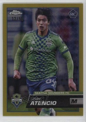 2023 Topps Chrome MLS Gold Refractor 12/50 Josh Atencio #169 Rookie RC r7s