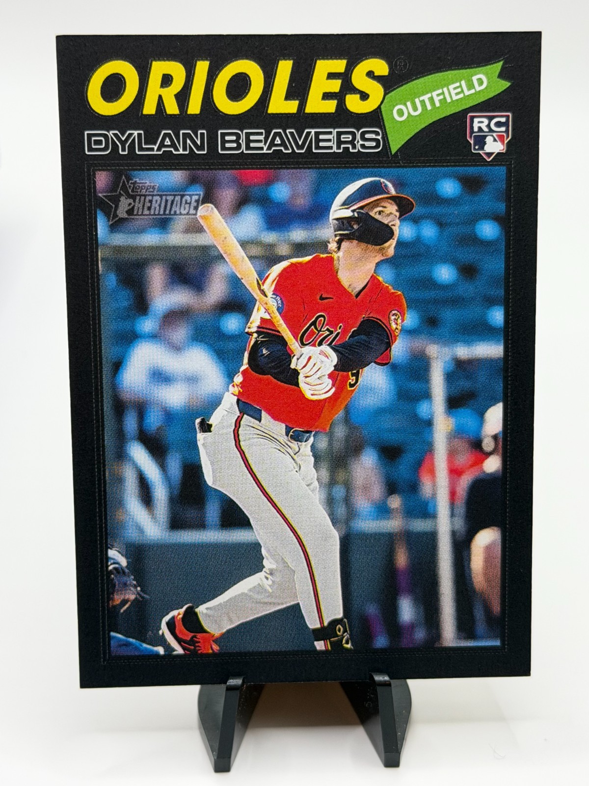 2026 Topps Heritage DYLAN BEAVERS RC #48 Black Border /50 ORIOLES ONLY 50 COPIES