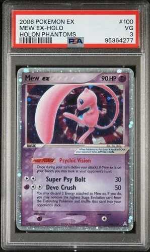 New ListingMew ex-Holo 100/110 - Holon Phantoms PSA 3 VG