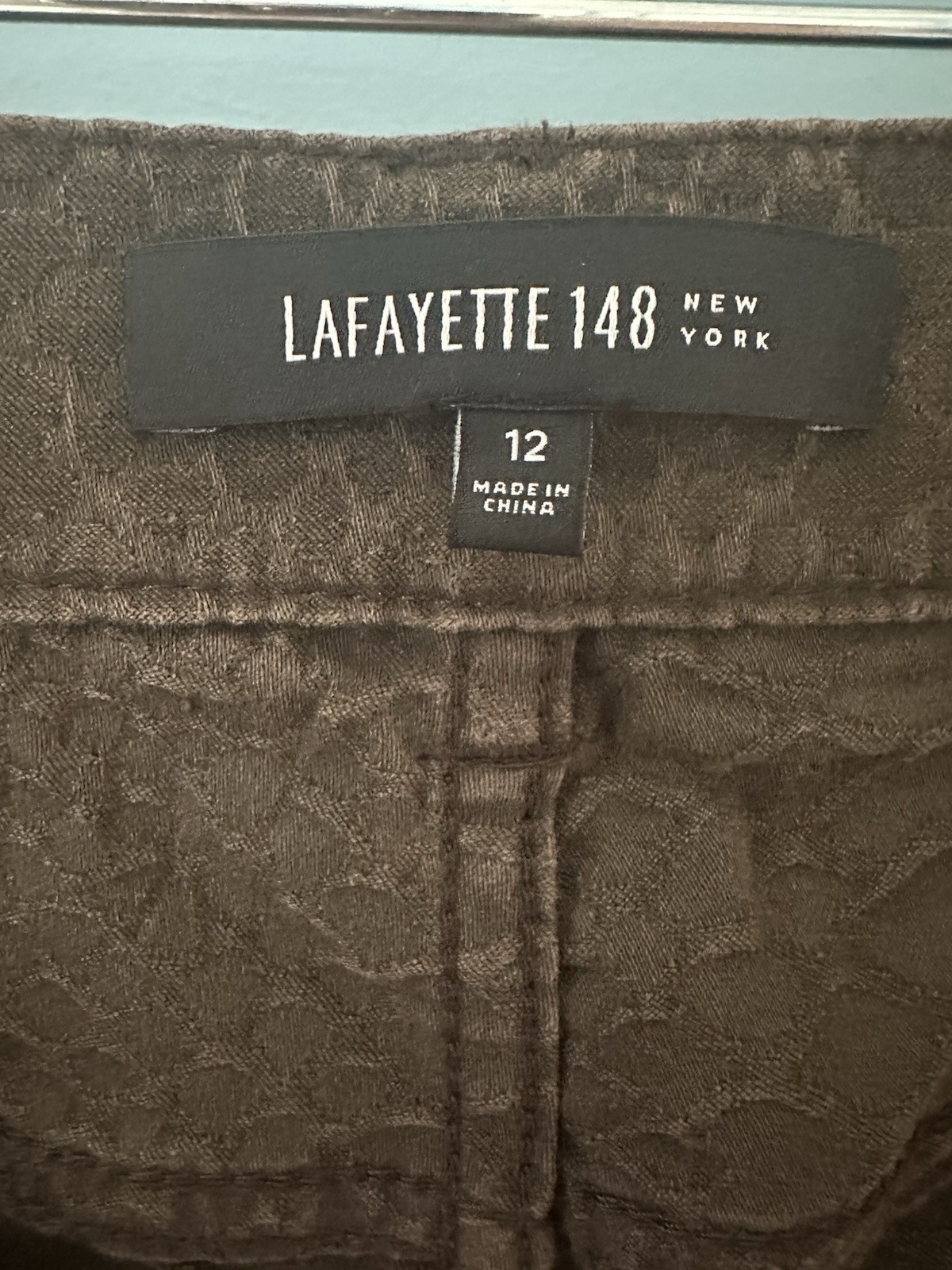 Lafayette 148 Python Snake Print Brown Pants -siz… - image 2